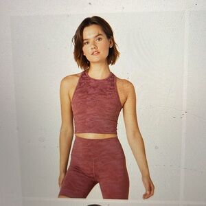 BY Camo studio cropped tank in pink